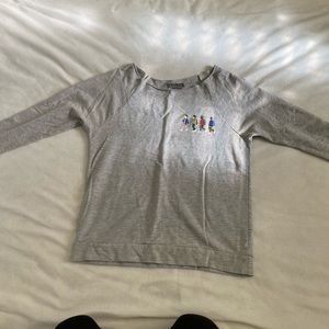 stranger things off the shoulder tee